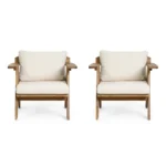 Blue City Decor Solstice Outdoor Lounge Chair Set with Cushions - Image 2