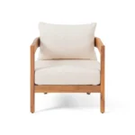 Blue City Decor Willow Haven Outdoor Acacia Wood Chair Set - Image 4