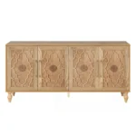 Blue City Decor Heritage Bloom Wooden Sideboard - Image 4