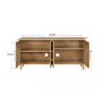 Blue City Decor Heritage Bloom Wooden Sideboard - Image 6