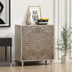 Blue City Decor Floral Heritage Sideboard Cabinet - Image 2