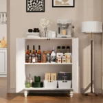 Blue City Decor Floral Heritage Sideboard Cabinet - Image 7