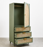 Blue City Decor Arched Cane Storage Wardrobe - Image 6