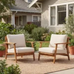 Buy Blue City Decor Horizon Retreat Outdoor Club Chair Set | Wooden Chair | Garden Chair | Sofa Chair | Accent Chair | Living Room Furniture | Solid Wood Furniture | Blue City Decor