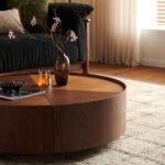 Blue City Decor Windsor Walnut Coffee Table with Storage - Image 5