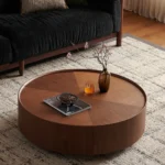 Blue City Decor Windsor Walnut Coffee Table with Storage - Image 2