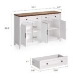 Blue City Decor Countryside Crest Storage Cabinet - Image 9