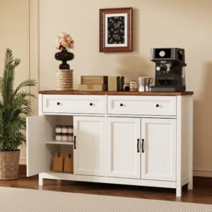 Buy Blue City Decor Countryside Crest Storage Cabinet | Cabinet | Wooden Sideboard | Wooden Cabinet Sideboard | Storage Cabinet | Living Room Furniture | Solid Wood Furniture | Blue City Decor