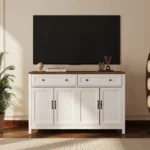 Blue City Decor Countryside Crest Storage Cabinet - Image 2