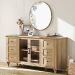 Blue City Decor Rustic Bloom Farmhouse Sideboard - Image 3