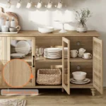 Blue City Decor Rustic Bloom Farmhouse Sideboard - Image 4