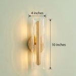 K2 Lights Modern Gold Crystal LED Wall Light - Image 3