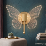 K2 Lights Modern Gold Butterfly LED Wall Light - Image 2