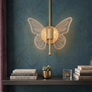 Buy K2 Lights Modern Gold Butterfly LED Wall Light | Wall Light | Wall Lamp | Home Lighting | Interior Lighting | Luxury Lighting
