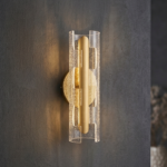 K2 Lights Modern Gold Crystal LED Wall Light - Image 5