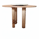 Blue City Decor Marble Haven Rattan Coffee Table - Image 5