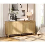 Blue City Decor Meadow Crest Wooden Storage Cabinet - Image 2