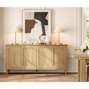 Buy Blue City Decor Meadow Crest Wooden Storage Cabinet | Cabinet | Wooden Sideboard | Wooden Cabinet Sideboard | Storage Cabinet | Living Room Furniture | Solid Wood Furniture | Blue City Decor