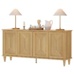 Blue City Decor Meadow Crest Wooden Storage Cabinet - Image 3