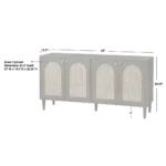 Blue City Decor Midnight Grove Rattan Sideboard - Image 4