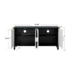 Blue City Decor Vintage Bloom Wooden Sideboard - Image 3