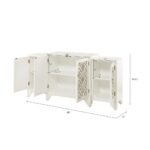 Blue City Decor Ivory Bloom Dining Sideboard - Image 7