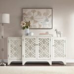 Buy Blue City Decor Ivory Bloom Dining Sideboard | Cabinet | Wooden Sideboard | Wooden Cabinet Sideboard | Storage Cabinet | Living Room Furniture | Solid Wood Furniture | Blue City Decor