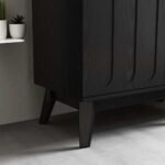 Blue City Decor Walnut Crest Fluted Sideboard - Image 9