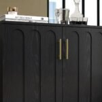Blue City Decor Walnut Crest Fluted Sideboard - Image 7