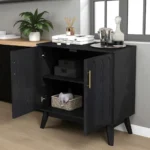 Blue City Decor Walnut Crest Fluted Sideboard - Image 4