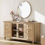 Blue City Decor Heritage Crest Glass Door Sideboard - Image 2