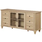Blue City Decor Heritage Crest Glass Door Sideboard - Image 6