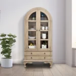 Blue City Decor Heritage Haven Glass Display Cabinet - Image 2