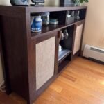 Blue City Decor Café Haven Rattan Bar Cabinet - Image 6